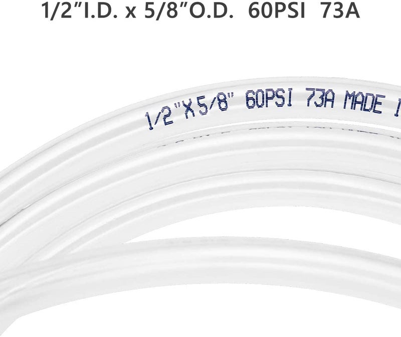Eastrans Clear Vinyl Tubing Flexible PVC Tubing, Hybrid PVC Hose, Lightweight Plastic Tube, by 1/2 Inch ID, 100-Feet Length, UV Chemical Resistant - Image 4